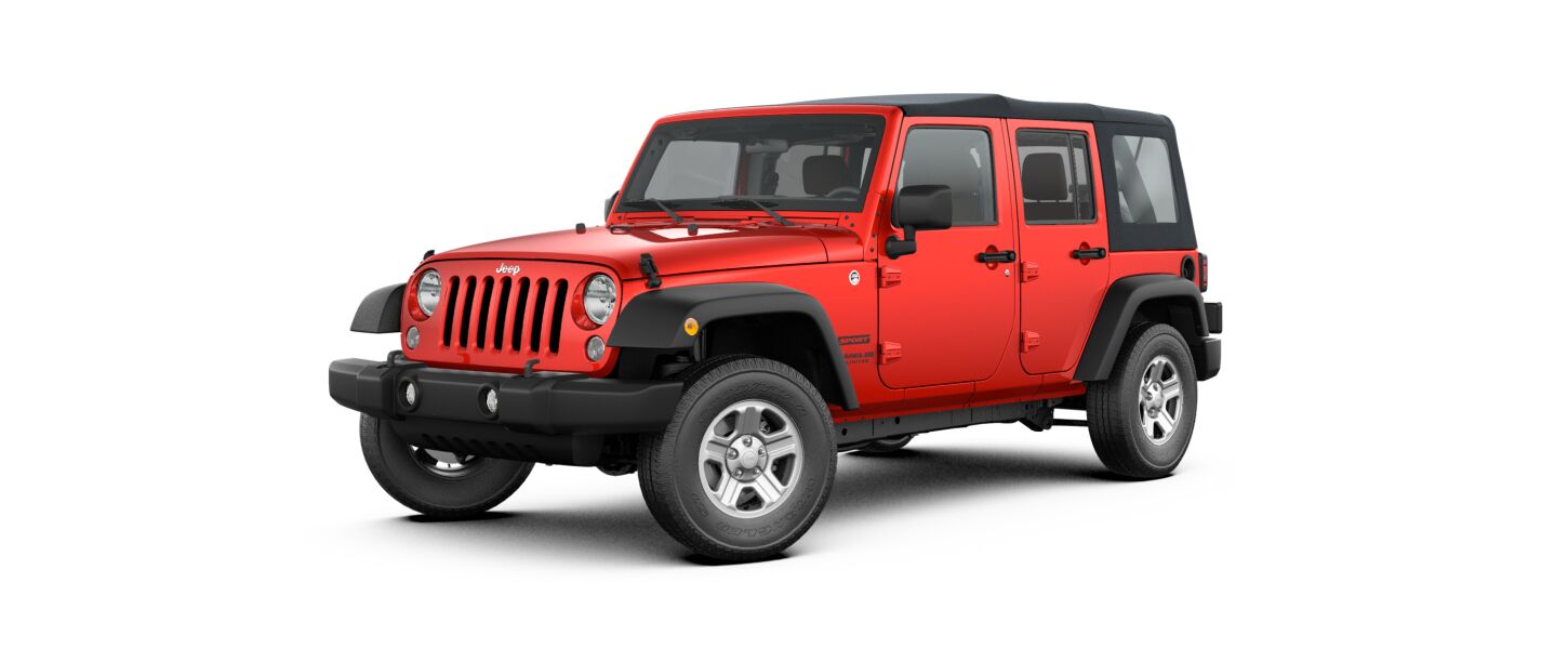2017 Jeep Wrangler Unlimited Sport Red Exterior